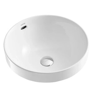 Изображение товара Раковина Arrow AP4305 41 см фарфор белый глянец накладная без отверстия под смеситель