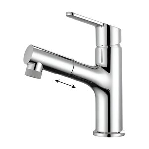 Изображение товара Смеситель для раковины Arrow AG4129CP, с выдвижным изливом, цвет хром