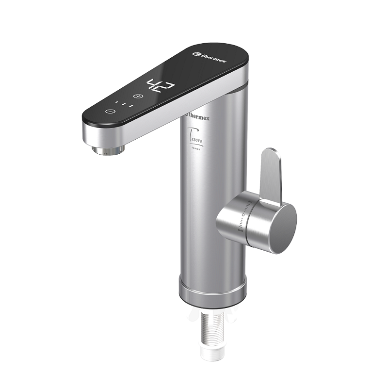 Изображение товара Водонагреватель проточный Thermex Tesoro 3500, ЭдЭБ03851, цвет хром