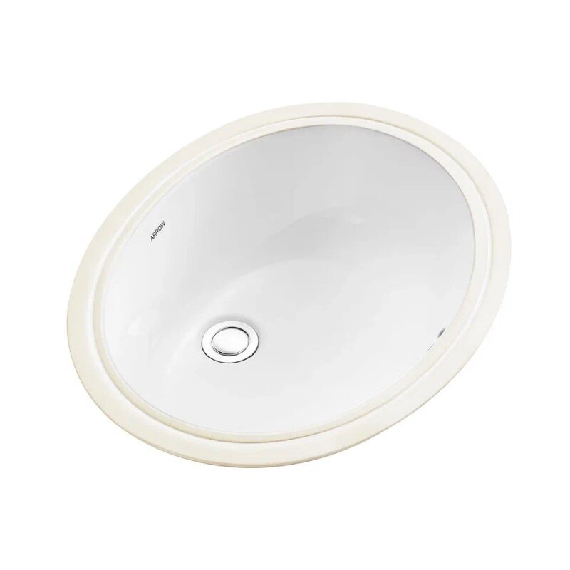 Изображение товара Раковина Arrow AP406E 52 см фарфор белая встраиваемая овальная