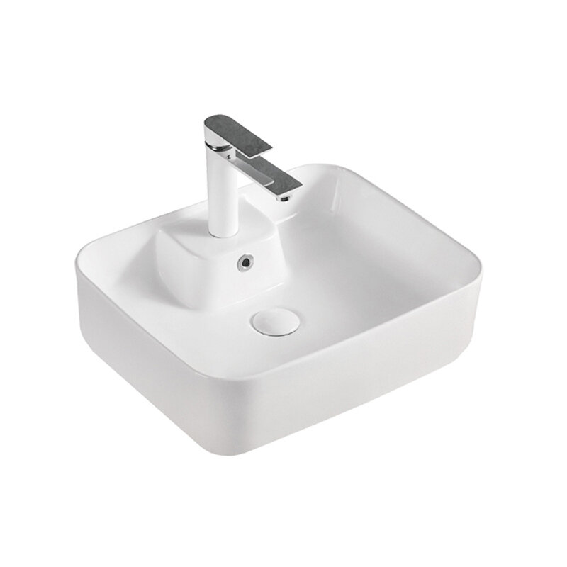 Изображение товара Раковина чаша WesnaArt KUBUS 3011-KUB13, 52 см, белый