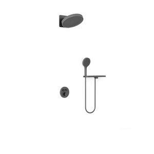 Изображение товара Душевая система Vincea Inspire VSFW-3I22MT3RGM, термостатическая, воронёная сталь, gunmetal