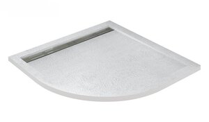 Изображение товара Душевой поддон Cezares TRAY-AS-R-90-30-W, 90 х 90 см, четверть круга, искусственный камень, белый