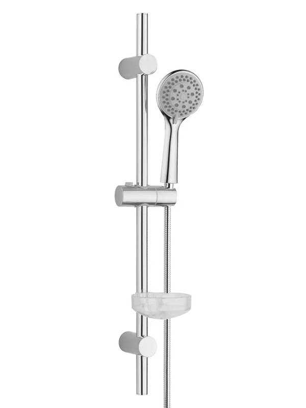 Изображение товара Душевой гарнитур Orange O-Shower OS701cr, лейка 5 режимов, с мыльницей, цвет хром Изображение товара Душевой гарнитур Orange O-Shower OS701cr, лейка 5 режимов, с мыльницей, цвет хром