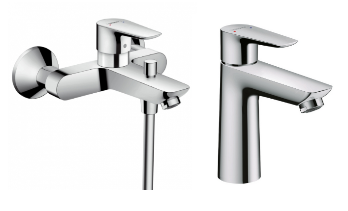 Изображение товара Комплект смесителей Hansgrohe Talis E для ванны и раковины хром