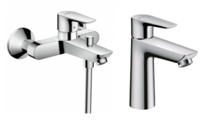 Изображение товара Комплект смесителей Hansgrohe Talis E для ванны и раковины хром