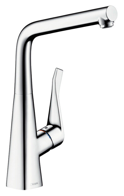 Изображение товара Смеситель Hansgrohe Metris для кухни, хром, складной Изображение товара Смеситель Hansgrohe Metris для кухни, хром, складной