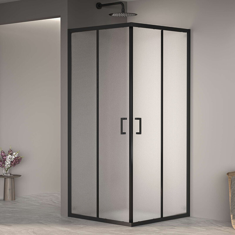 Изображение товара Душевой уголок RGW PA-030B Passage 350803000-24, 100 х 100 см, стекло матовое, профиль черный Изображение товара Душевой уголок RGW PA-030B Passage 350803000-24, 100 х 100 см, стекло матовое, профиль черный