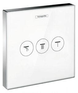 Изображение товара Переключатель потоков Hansgrohe ShowerSelect, 15736400, белый/хром