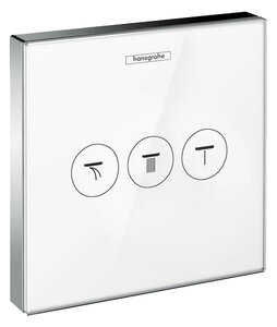 Изображение товара Переключатель потоков Hansgrohe ShowerSelect 15736400, 3 функции, белый/хром