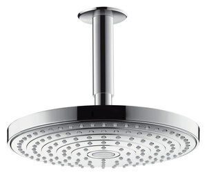 Изображение товара Верхний душ Hansgrohe Raindance Select 26469000 EcoSmart, 24х24 см, 2 режима струи, с держателем, хром