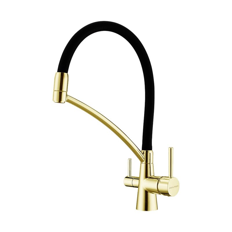 Изображение товара Смеситель Paulmark Siegen Si213111-LG для кухонной мойки с подключением к фильтру, золото светлое