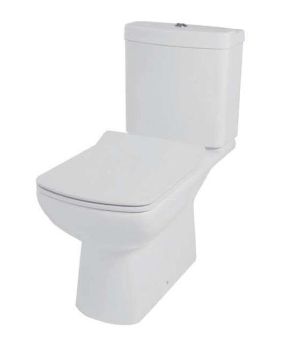 Изображение товара Напольный унитаз Creo Ceramique Tours TO1002N с системой микролифт и горизонтальным выпуском