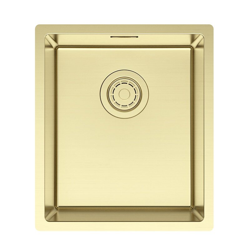 Изображение товара Кухонная мойка Paulmark Lassan LA38-LG 38 см из нержавеющей стали с PVD покрытием и золотым цветом
