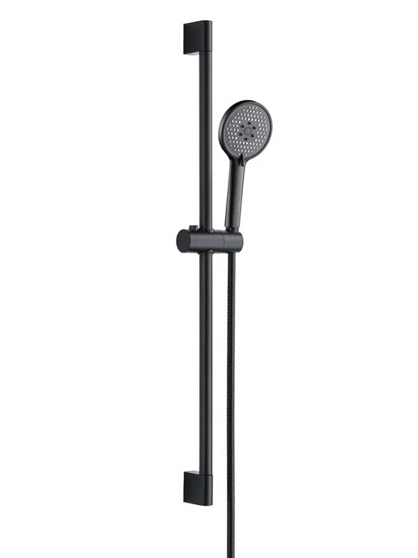 Изображение товара Душевой гарнитур Orange O-Shower OS813b, лейка 3 режима, цвет черный матовый