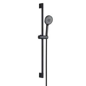 Изображение товара Душевой гарнитур Orange O-Shower OS813b, лейка 3 режима, цвет черный матовый