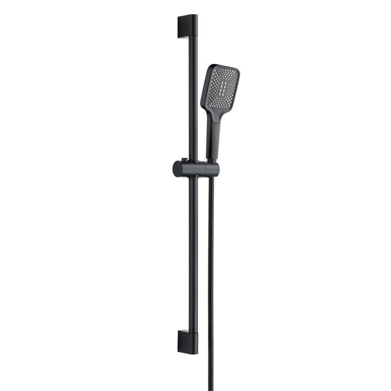 Изображение товара Душевой гарнитур Orange O-Shower OS814b, лейка 1 режим, цвет черный матовый Изображение товара Душевой гарнитур Orange O-Shower OS814b, лейка 1 режим, цвет черный матовый