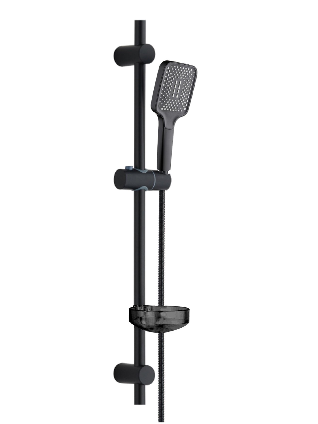 Изображение товара Душевой гарнитур Orange O-Shower OS714b, лейка 1 режим, с мыльницей, цвет черный матовый Изображение товара Душевой гарнитур Orange O-Shower OS714b, лейка 1 режим, с мыльницей, цвет черный матовый