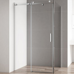 Изображение товара Душевой уголок Cezares Stylus-Soft-AH-1-120/100-C-Cr, 120 x 100 см, стекло прозрачное, профиль хром