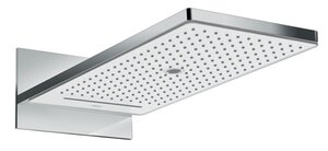 Изображение товара Верхний душ Hansgrohe Rainmaker Select EcoSmart, 586 x 258 мм, 3 режима струи, 24011400, белый/хром