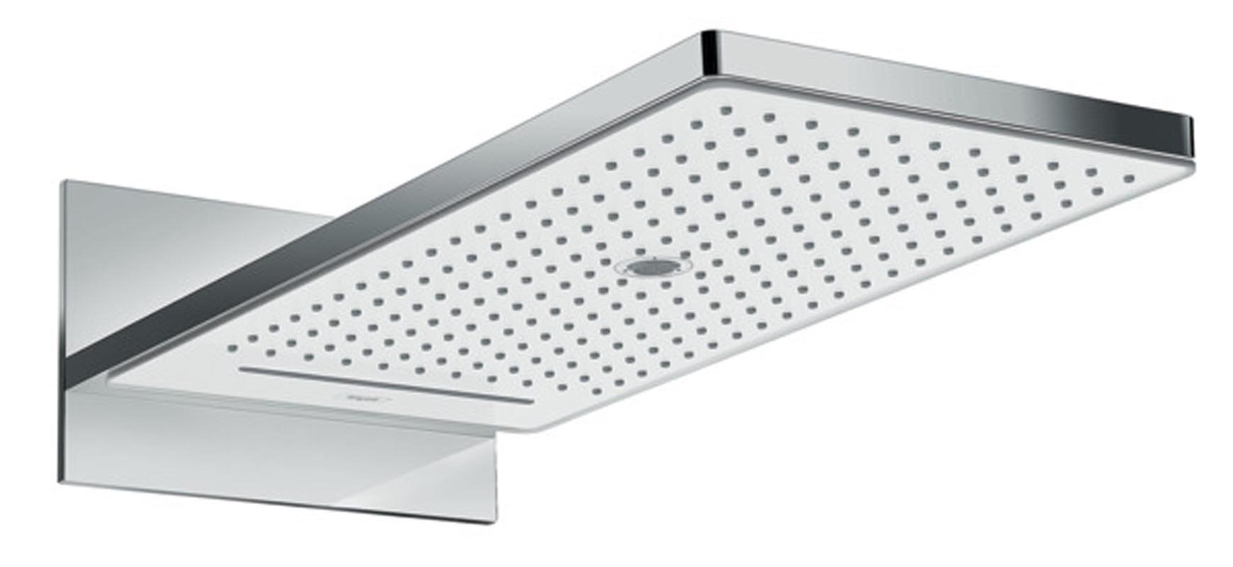 Изображение товара Верхний душ Hansgrohe Rainmaker Select 580 EcoSmart, 586 x 258 мм, 3 режима струи, 24011400, белый/хром Изображение товара Верхний душ Hansgrohe Rainmaker Select 580 EcoSmart, 586 x 258 мм, 3 режима струи, 24011400, белый/хром