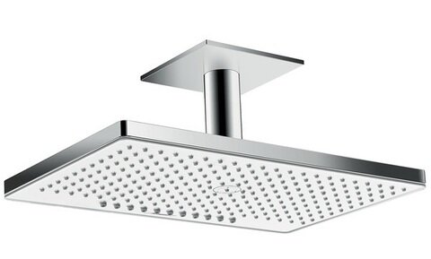 Изображение товара Верхний душ Hansgrohe Rainmaker Select 24012400, 460x270 мм, 1 режим струи, с держателем, белый/хро