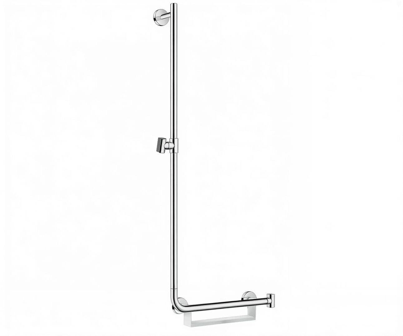 Изображение товара Душевая штанга Hansgrohe Unica Comfort 110 см с полкой и регулировкой высоты Изображение товара Душевая штанга Hansgrohe Unica Comfort 110 см с полкой и регулировкой высоты