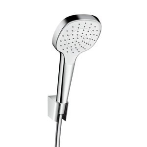 Изображение товара Душевой гарнитур Hansgrohe Croma Select E 1jet Port 26412400 с хром корпусом и 1 режимом струи