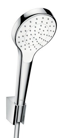 Изображение товара Душевой гарнитур Hansgrohe Croma Select S 1jet 26420400 хром белый монтаж вертикальный