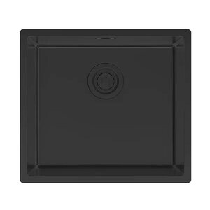 Изображение товара Мойка кухонная Paulmark Lassan LA49-MBN, 49 см, нержавеющая сталь, PVD покрытие, цвет черный матовый