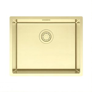 Изображение товара Мойка кухонная Paulmark Lassan LA54-LG, 54 см, нержавеющая сталь, PVD покрытие, цвет золото светлое