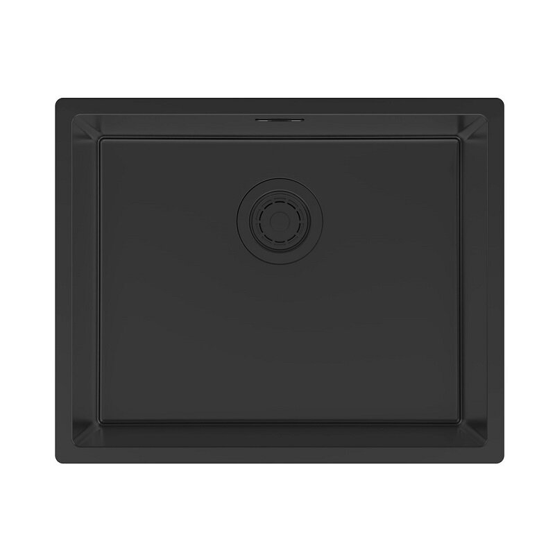 Изображение товара Мойка кухонная Paulmark Lassan LA54-MBN, 54 см, черная матовая