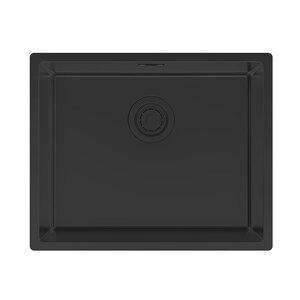 Изображение товара Мойка кухонная Paulmark Lassan LA54-MBN, 54 см, нержавеющая сталь, PVD покрытие, цвет черный матовый