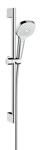 Изображение товара Душевой гарнитур Hansgrohe Croma Select E Vario Uni EcoSmart, 26583400, корпус хром, лицевая часть белая
