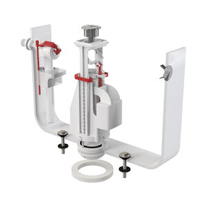 Изображение товара Выпускной комплект с двойной хромированной кнопкой Alcaplast, SA08A 1/2" CHROM