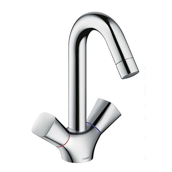 Изображение товара Смеситель для раковины Hansgrohe Logis 71221000 хром с поворотным изливом