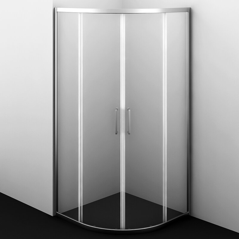 Изображение товара Душевой уголок WasserKRAFT 41S01 90x90 см, стекло прозрачное, раздвижные двери