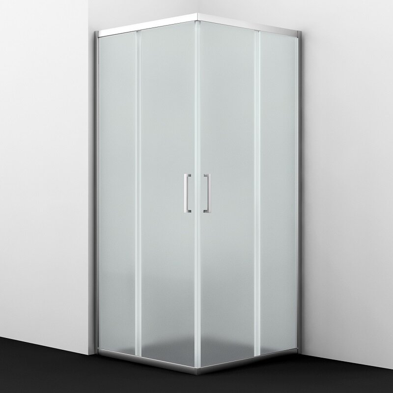 Изображение товара Душевой уголок WasserKRAFT 41S03 90x90 матовое стекло серебристый профиль Германия