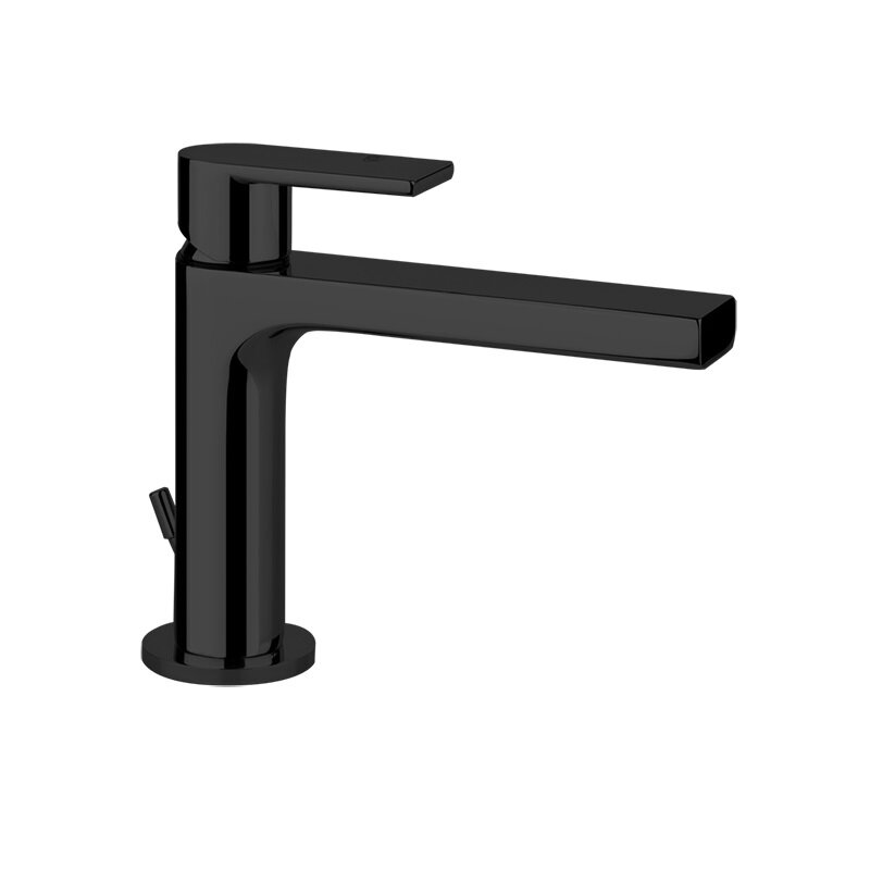 Изображение товара Смеситель для раковины Gessi Via Manzoni, 38601/299, с донным клапаном, цвет черный матовый