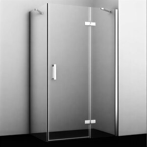 Изображение товара Душевой уголок WasserKRAFT Aller White, 120 х 90 см, стекло прозрачное, профиль хром, 10H07LWHITE/10H07RWHITE