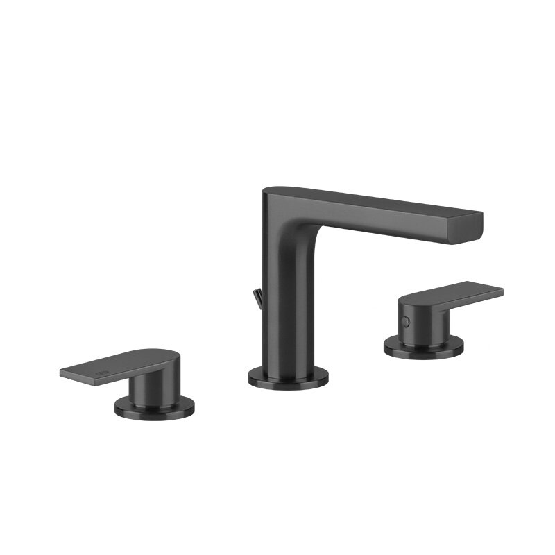 Изображение товара Смеситель Gessi Via Manzoni для раковины с донным клапаном, черный матовый Изображение товара Смеситель Gessi Via Manzoni для раковины с донным клапаном, черный матовый