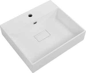 Изображение товара Раковина Cezares 50262 50 см из искусственного камня белая дизайнерская