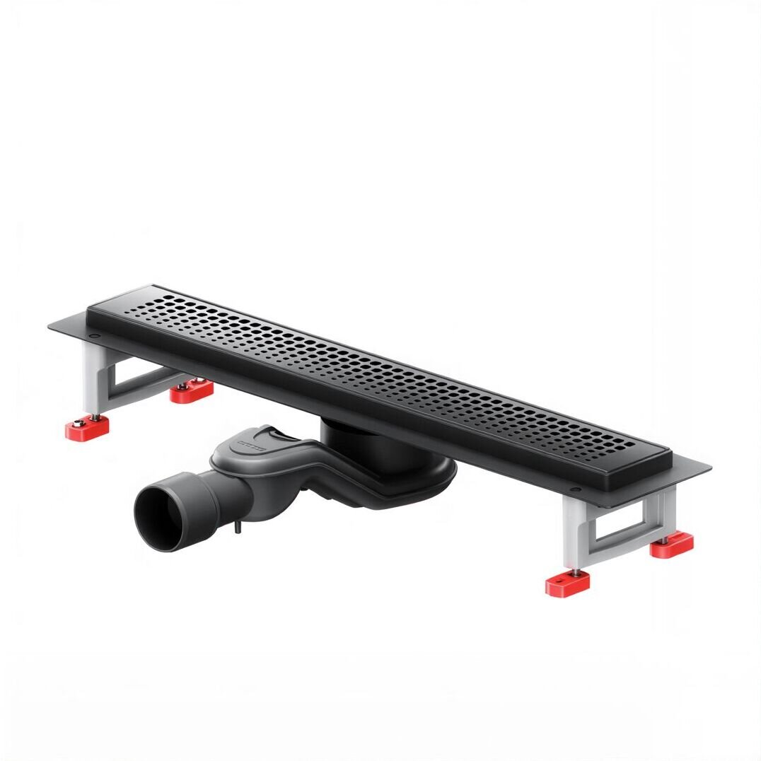 Изображение товара Дренажный канал Am.Pm MasterFlow W01SC-P11-050-01BM, 50 см, с перфорированной решеткой, цвет черный матовый Изображение товара Дренажный канал Am.Pm MasterFlow W01SC-P11-050-01BM, 50 см, с перфорированной решеткой, цвет черный матовый