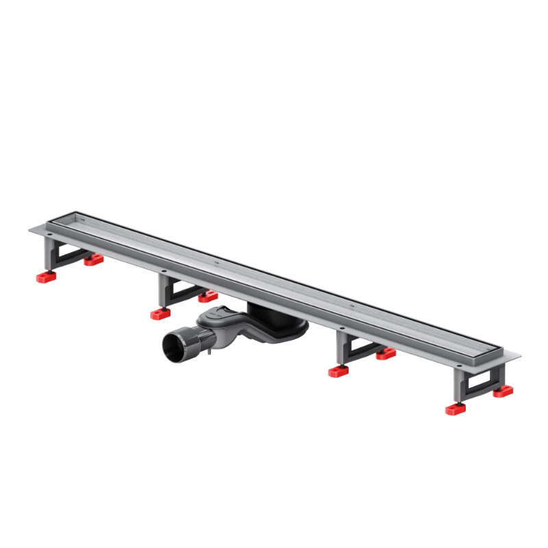 Изображение товара Дренажный канал Am.Pm MasterFlow W01SC-U11-090-04SB, 90 см, с решеткой под плитку, цвет стальной матовый