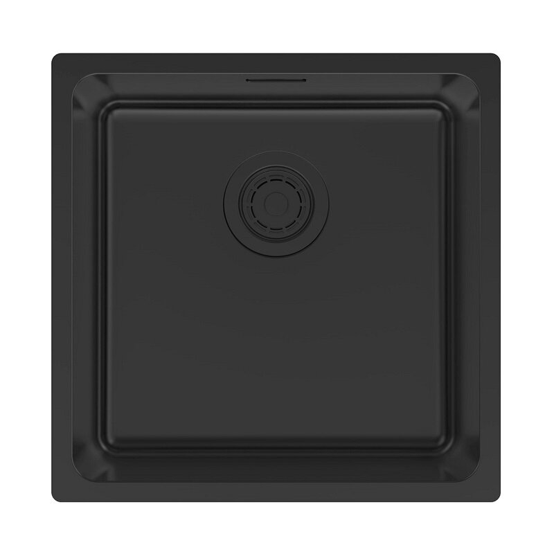 Изображение товара Кухонная мойка Paulmark Yuni YU44-MBN 44 см черный матовый нержавеющая сталь
