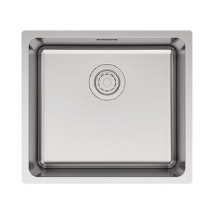 Изображение товара Мойка кухонная Paulmark Yuni YU49-BS, 49 см, нержавеющая сталь, цвет брашированная нержавеющая сталь