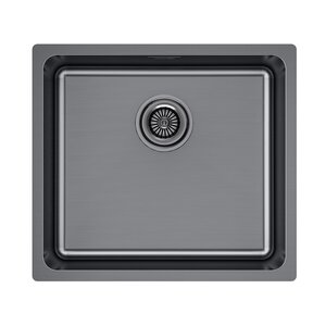 Изображение товара Мойка кухонная Paulmark Yuni YU49-GM 49 см нержавеющая сталь вулоненая сталь