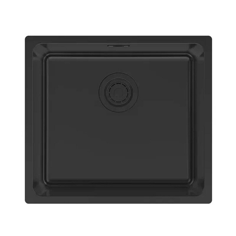Изображение товара Кухонная мойка Paulmark Yuni YU49-MBN, 49 см, нержавеющая сталь, черный матовый