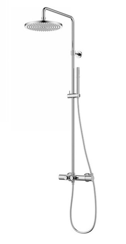 Изображение товара Душевая система Cezares Eco-CD-T-01 с термостатом и верхним дождём хром
