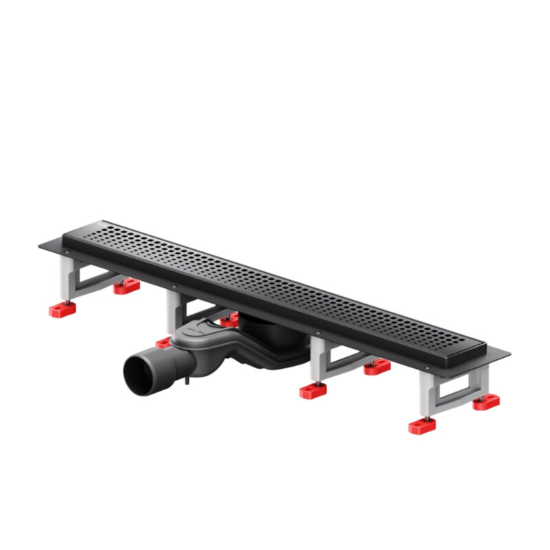 Изображение товара Дренажный канал Am.Pm MasterFlow W01SC-P11-060-01BM, 60 см, врезная решетка, черный матовый, Герман